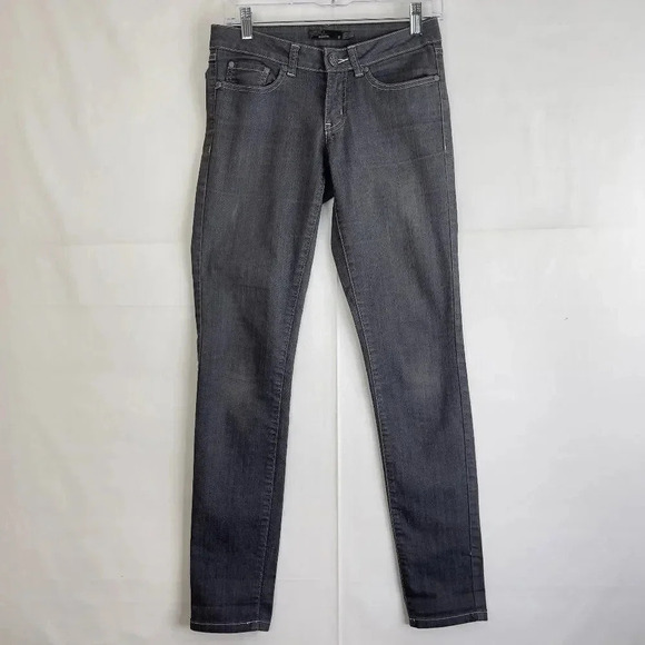 PrAna Kara Jeans Gray Slim Straight Low Rise Stretch - Picture 1 of 11